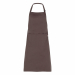 Grembiule Zante con 2 tasche e allacciatura collo regolabile con fibbia. Colore: tortora. Taglia unica. 65% poliestere e 35% cotone.