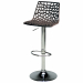 Con sedile solido e lucido in polipropilene e base cromata. 100% senza IPA. Prodotto in Italia. Dimensioni: 45x45x82/102cm.