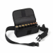 Marsupio portamonete realizzato in nylon con 4 scomparti porta banconote e porta monete Euro a 8 colonne in plastica rigida con molla per inserimento/estrazione monete. Chiusura a velcro e cintura regolabile. Ideale per parcheggiatori, camerieri, benzinai