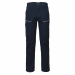Pantalone da lavoro multitasca e invernale in cotone twill elasticizzato, con elastici laterali e passanti in vita, chiusura con zip e bottone. Tasca laterale porta metro sulla gamba sinistra e tasca laterale chiusa con aletta e velcro su gamba destra. Tr