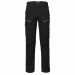 Pantalone da lavoro multitasca e multistagione in cotone twill elasticizzato, con elastici laterali e passanti in vita, chiusura con zip e bottone. Tasca laterale porta metro sulla gamba sinistra e tasca laterale chiusa con aletta e velcro su gamba destra