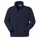 Felpa in cotone (80%) e PL (20%) con chiusura anteriore con cerniera centrale, collo alto, parasudore di colore a contrasto interno al collo, polsi e fascia girovita in maglia elastica, due tasche inferiori a filetto. Su ordinazione tutte le taglie da S a