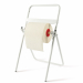portarotolo in tubolare metallico verniciato, ripiegabile e facile da trasportare. DIMENSIONI: L 40 P 44 H 80CM. Colore BIANCO.