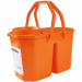 secchio vasca doppia 15Lt con strizzatore asportabile. in PPL 100% riciclabile.