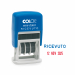 Timbro mini datario con dicitura fissa RICEVUTO con caratteri alti 4mm. Fusto antiurto in ABS. Tampone inchiostro bicolore blu/rosso (cod 38126). Tampone ricambio nero E/10 (cod 38117).
