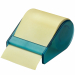 Mamoidea tape dispenser ricaricabile fornito con rotolo in carta autoadesiva color giallo pastello e fessura che consente di strappare la lunghezza desiderata.