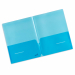 Cartelline due tasche interne orizzontali, formato interno A4.  PP blu Disponibili in 2 colori.