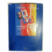 Portablocco A4 in PPL con molla in metallo. Colore: blu.