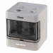 Temperamatite elettrico a due fori CUBE per matite sottili e jumbo. Alimentato con due pile stilo (non incluse nella confezione) oppure con cavo USB (incluso nella confezione).