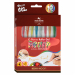 Astuccio con 10 roller con punta in metallo. Fusto trasparente e clip colorata dello stesso colore dell'inchiostro.
Colore inchiostro: fruit.