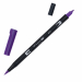 Marker Dual Brush Tombow. Due punte in fibra: sottile per tracciare linee precise, pennello per colorare ampi spazi. Inchiostro a base d'acqua, atossico, inodore, acid free. I colori non sbavano, possono essere miscelati e acquarellati tra di loro per cre