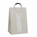 Portabiancheria in poliestere colore Beige. Dimensioni: 40x30x70h cm
