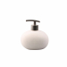 Accessori per il bagno in ceramica effetto gomma, con finitura bianca.
Formato contenuto circa 480ml.