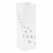 Portaombrelli in metallo verniciato fantasia gocce bianco. Dimensioni: 15,5x15,5x49Hcm