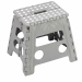 Sgabello Clic Clac alto grigio. Pieghevole in polipropilene. Dimensioni: 30x22x32Hcm. Richiudibile con un semplice gesto, dotato di maniglia per un facile trasporto. Prodotto ad uso domestico.