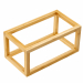 Set di due stand in bamboo, compatibili con i vassoi Venezia nelle misure 32,5x17,6x6cm (cod.100573) e 32,5x26,5x6cm (cod.100574).