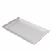 Piatto in melamina bianco, rettangolare 23 x14x2.6 hcm Peso netto 241gr. Colore Bianco.  100% Melamina, prodotto idoneo al contatto con tutti i tipi di alimenti (T max70°C). Articolo lavabile in lavastoviglie; Da non utilizzare con utensili taglienti. Pro