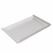 Piatto in melamina bianco, rettangolare 28,6x18x2,8hcm Peso netto 368gr. Colore Bianco.  100% Melamina, prodotto idoneo al contatto con tutti i tipi di alimenti (T max70°C). Articolo lavabile in lavastoviglie; Da non utilizzare con utensili taglienti. Pro