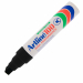 Marcatore permanente con punta a scalpello. Scrive su tutte le superfici come carta, vetro, porcellana, metallo, plastica, gomma e legno.Lunga durata,asciugatura rapida.Resistente all'acqua.Fusto in alluminio. Ricaricabile.Non contiene xylene.Punta a scal