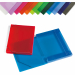 Cartelline in polipropilene con elastico e alette ad incastro. Dorso 3cm. Formato 35,5x26,5cm. Assortito in 12 colori. Confezione da 12.
