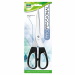 Forbice con lama in acciaio INOX.
Impugnatura simmetrica in ABS nero.
Lunghezza totale 21,5cm.