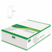 Scatola contenente 1000 cartoncini sagomati con filo per etichettatura a mano. Formato etichetta 13x34mm