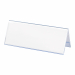 Portanome da tavolo in pvc completo di cartoncino. f.to 12x5cm