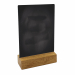 Scrivibile con gessi solidi e liquidi, con base in legno massello. Utilizzabile anche in orizzontale.