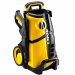 Idropulitrice con motore a induzione testata in alluminio a tre pistoni in acciaio ad alta resistenza con valvola by-pass incorporata. Vano portaccessori e supporto porta cavo elettrico. Automatic stop system. Tubo ad alta pressione con attacchi rapidi pi