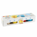 Set 4 barattoli da 100g di pasta soffice da modellare, 4 colori + formine. E’ una pasta colorata a base di farina, morbida, piacevole al tatto, di colori vivaci e facile da modellare. Divertente da utilizzare per creare forme diverse che possono essere po