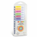 Tempera in tubetto di alluminio da 12 ml, in scatola in PP da 12 colori: : 4 fluo e 8 metallizzati. Questi colori a tempera concentrati di qualità fine permettono facile stesura e buona coprenza. Vanno diluiti secondo l’effetto desiderato. Una volta asciu