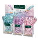 Set 3 barattoli trasparenti matite Sparkle Cosmic, 48x rose
metallic, 48x ocean metallic, 48x violet metallic.