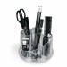 Desk organizer in ABS con 6 scomparti, completo di 14 accessori.