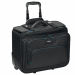 Trolley in tessuto tecnico. Grande scomparto centrale con imbottitura porta notebook. Quattro tasche frontali con cerniera e tasche porta oggetti. Maniglia imbottita super comfort. Cinghie di fissaggio. Manico telescopico a scomparsa. Targhetta portanome.