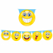 Festone sagomato Emoticons in plastica, lunghezza 6mt.
