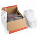 Scatole bianche Colompac 184x149x127mm per rispondere alle necessità operatori di E-commerce. La scatola è super resistente e grazie alla doppia differenti spedizioni. Grazie al doppio adesivo può essere facilmente utilizzata per esercitare il diritto di 