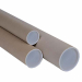 Realizzati in cartone avana e forniti con tappo superiore ed inferiore in plastica trasparente. Adatti per l'invio di prodotti arrotolati come disegni tecnici, poster e litografie. Grammatura senza tappi: +/- 380 – 390 Gr.