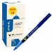 Roller usa e getta ad inchiostro liquido. Livello di inchiostro visibile. Clip in metallo.
Punta 0,7mm. Colore: blu.
Value pack 16+4