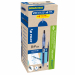 Roller gel a scatto realizzata con almeno l'86% di plastica riciclata derivante da bottiglie di cui il 2,5% recuperato negli oceani (parti di ricambio escluse). Sfera in carburo di tungsteno, grip ergonomico, riserva d'inchiostro visibile. Ricaricabile co