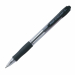 Penna a sfera a scatto con fusto trasparente e impugnatura in gomma. Inchiostro a base d'olio per una scrittura fluida e nitida. Grip e clip nel colore dell'inchiostro. Ricaricabile con refill RFJS-GP. Punta: 0,7mm. Colore: nero.