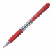 Penna a sfera a scatto con fusto trasparente e impugnatura in gomma. Inchiostro a base d'olio per una scrittura fluida e nitida. Grip e clip nel colore dell'inchiostro. 
Punta: 0,7mm. Colore: rosso.