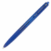 Innovativa penna a sfera a scatto dal design semplice ma moderno e originale. Utilizza un inchiostro di nuova generazione scorrevole e brillante. Ampio grip in gomma, ottima impugnatura ed elevato confort di scrittura.
 Punta media. Colore blu.