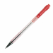 Penna a sfera a scatto con puntale in metallo. Fusto trasparente con scanalature antiscivolo. Sfera in carburo di tungsteno. Inchiostro a base d'olio.
Punta 1mm. Colore: rosso.