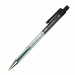 Penna a sfera a scatto con puntale in metallo. Fusto trasparente con scanalature antiscivolo. Sfera in carburo di tungsteno. Inchiostro a base d'olio. Ricaricabile, cod 68166.
Punta 0,7mm. Colore: nero.