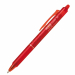 La rivoluzione nella scrittura: scrivi, cancelli e riscrivi con inchiostro termosensibile. Grip ergonomico. Versione Clicker con sfera di carburo di tungsteno. Nuova punta 1,00 in assortimento: punta mm. 1,00- tratto mm. 0,5. Colore: rosso.