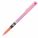 Roller usa e getta ad inchiostro liquido. Livello di inchiostro visibile. Clip in metallo. Punta da 0,5 mm. Colore: rosa.