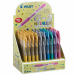 Roller ricaricabile con meccanismo a scatto. Inchiostro gel antisbavature resistente all’acqua. Fusto trasparente. Grip ergonomico. Clip e grip nel colore dell’inchiostro. Ricaricabile con Refill BLS-G2-7.
Punta 0,7mm.