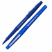 Inchiostro a base d'acqua che non oltrepassa la carta, non macchia e non sbava. Fusto e cappuccio nel colore dell'inchiostro. Punta in fibra per maggior scorrevolezza.
Punta 1,1mm. Colore: blu.