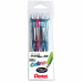 Roller EnerGel XM a scatto 0,7 mm con inchiostro colorato. Design elegante con clip e puntale in metallo. Grip in gomma nel colore di scrittura. Massima precisione nel tratto. Ricaricabile con refill LR7. Astuccio 4 colori: rosso, blu, verde e nero.