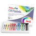 Pastelli ad olio in pratico astuccio portatile perfetti per l'utilizzo su superfici differenti come tela, carta, legno. Diametro 8 mm, lunghezza 6 cm